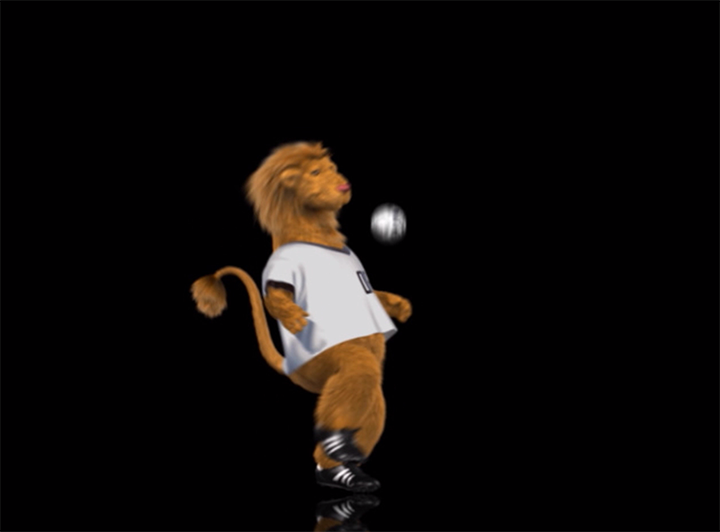 An image of Goleo, the world cup mascot